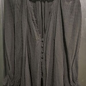 ZARA Elegant Black Blouse XXL